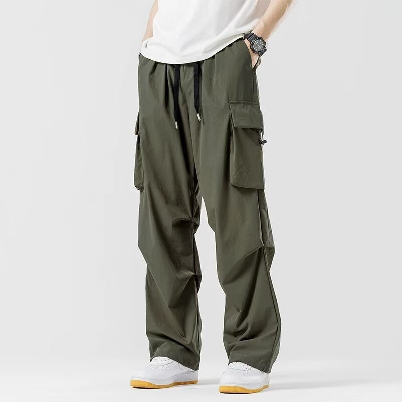 Nomad Wide-Leg Cargo Trousers