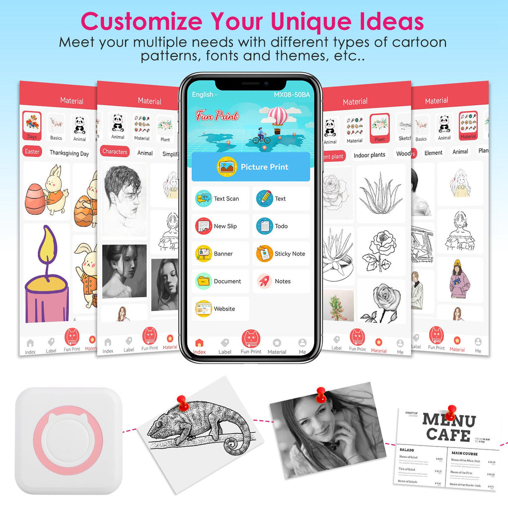 Mini Portable Printer For Phone
